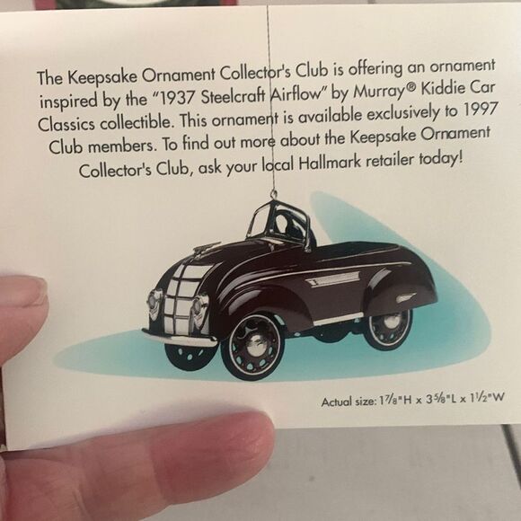 Hallmark 1937 Steelcraft Airflow Collectible - Picture 6 of 6
